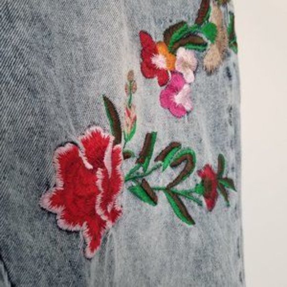 ASOS Only Tonni Floral Embroidered Jeans - Picture 7 of 8